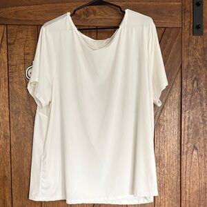 SHEIN Cream Short Sleeve Top